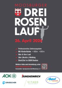 Mehr über den Artikel erfahren Moosburger Drei Rosen Lauf am 26. April