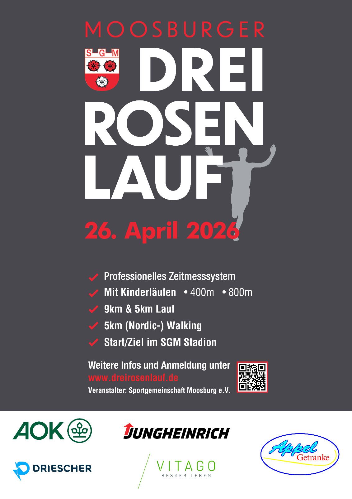 Du betrachtest gerade Moosburger Drei Rosen Lauf am 26. April